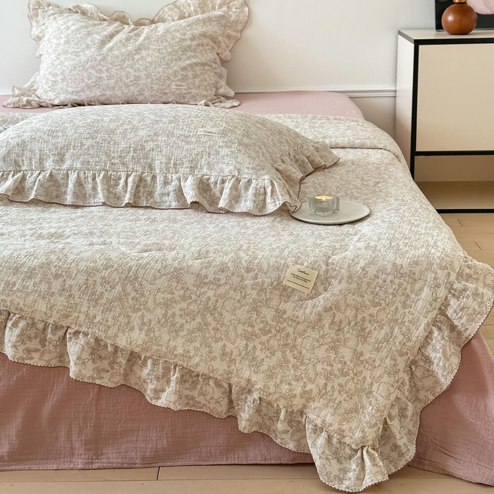 3-piece Ruffle Comforter Set - StuffedHome