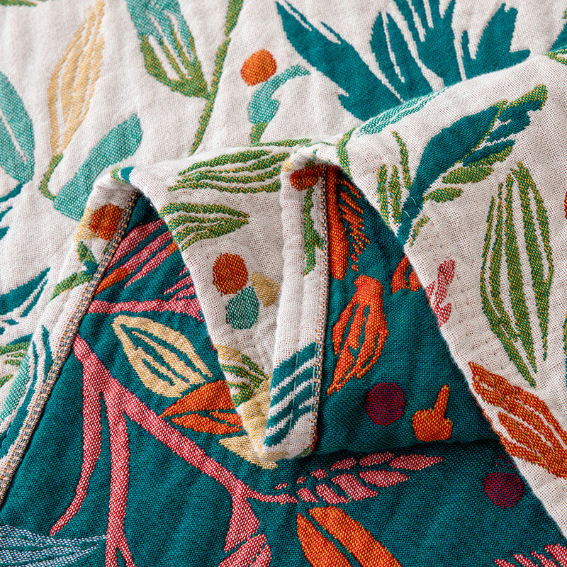 Couverture Jacquard réversible
