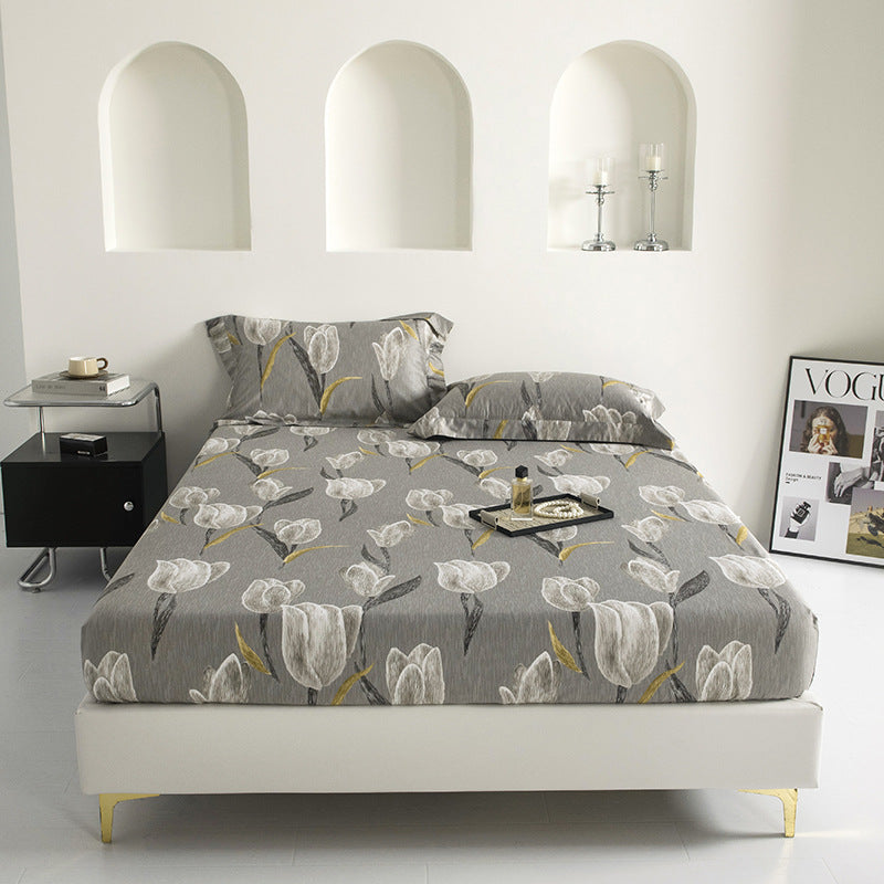 Percale Cotton Fitted Sheet - StuffedHome