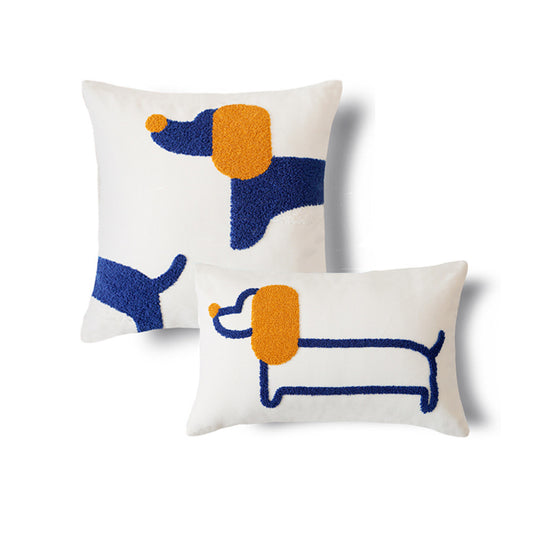 Embroidered Dog Cushion Cover - StuffedHome