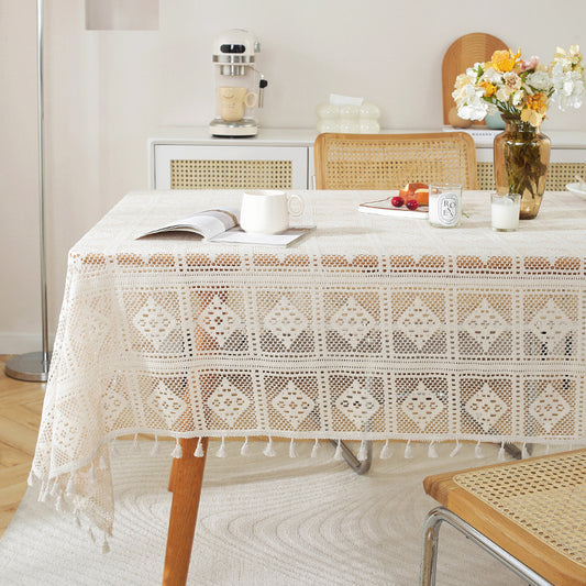 Delicate Crochet Tablecloth - StuffedHome
