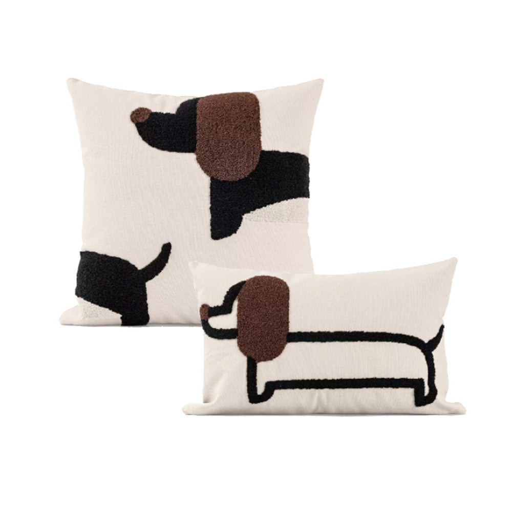 Embroidered Dog Cushion Cover - StuffedHome
