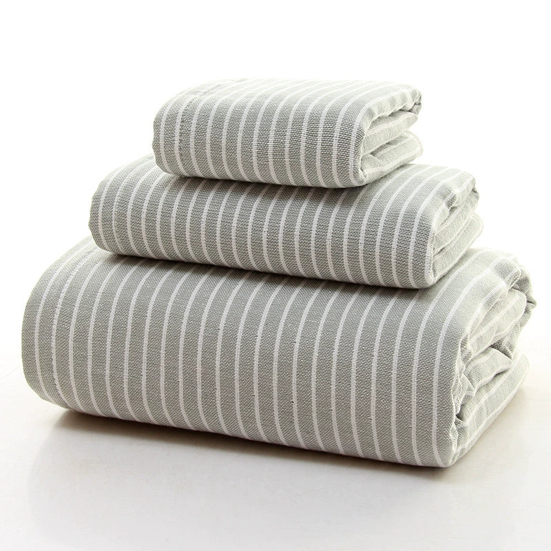 Striped Bath Towel Set - StuffedHome