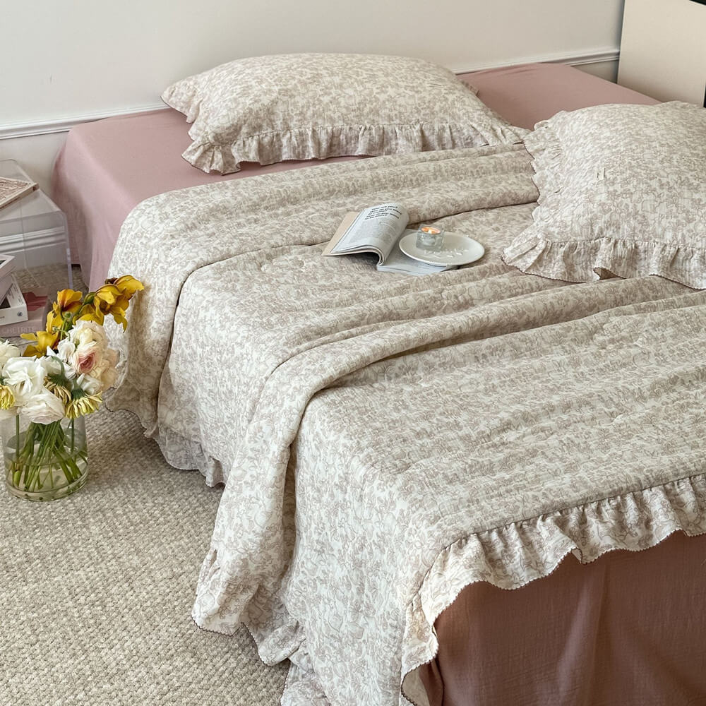 3-piece Ruffle Comforter Set - StuffedHome