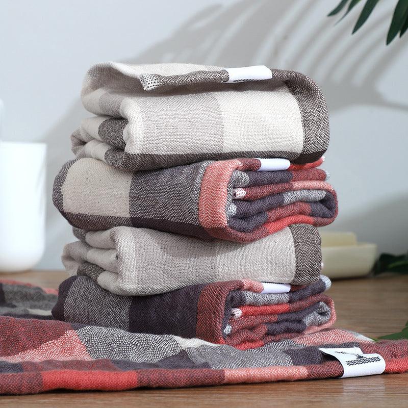 Plaid Bathroom Towel Sets - StuffedHome