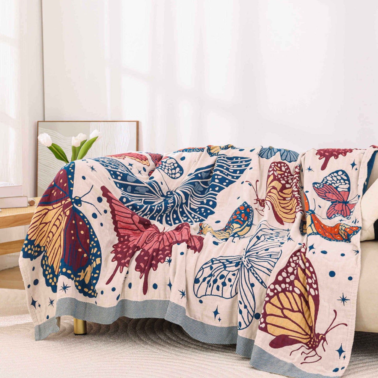 Queen Size Butterfly Bed Blanket - StuffedHome