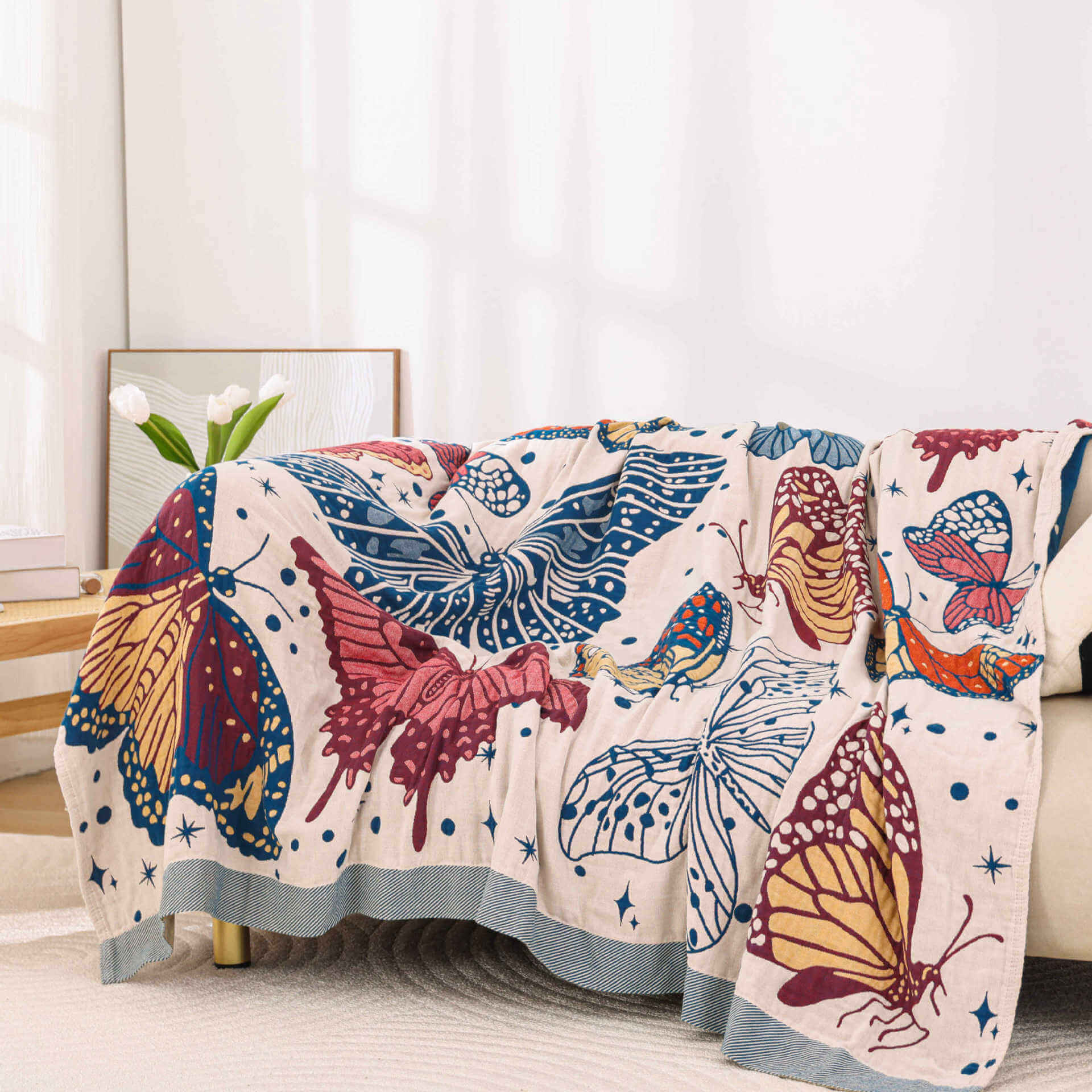 Queen Size Butterfly Bed Blanket - StuffedHome
