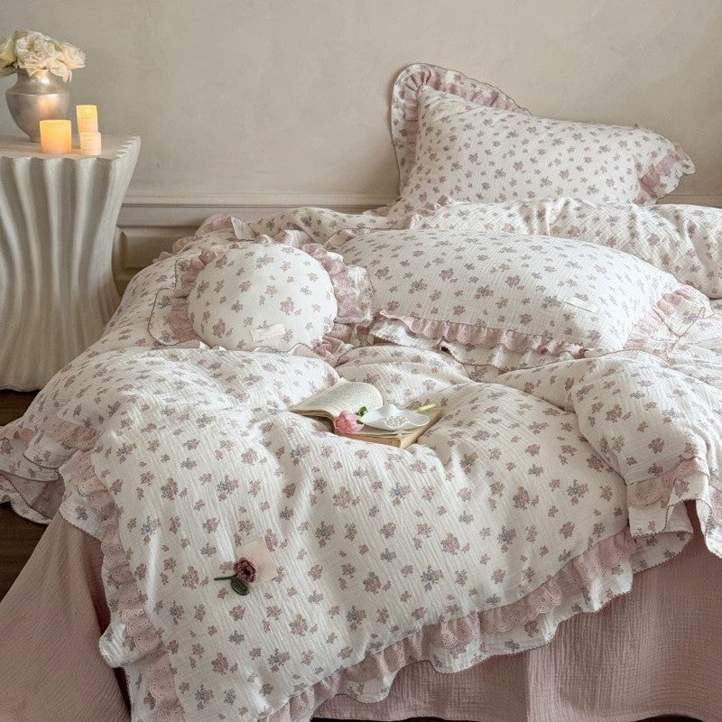 Queen Size Floral Bedding Set - StuffedHome