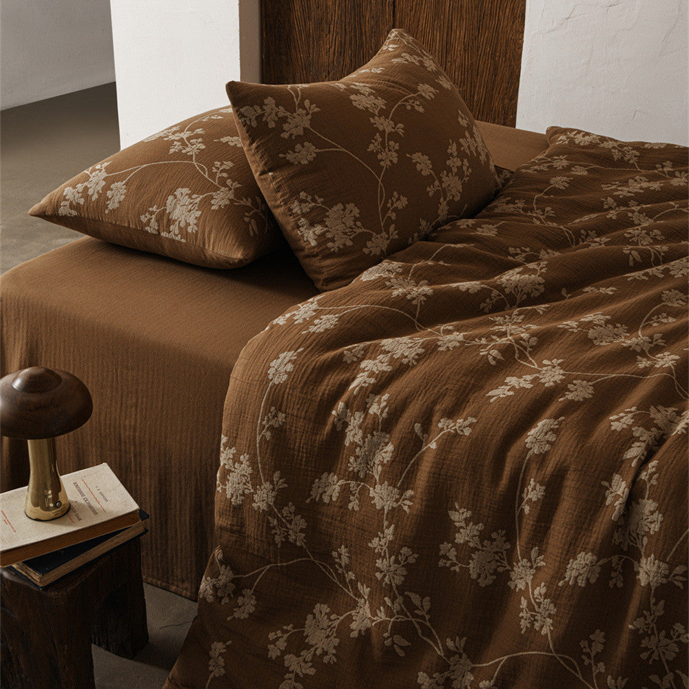 Cotton Gauze 4-Piece Bedding Set - StuffedHome