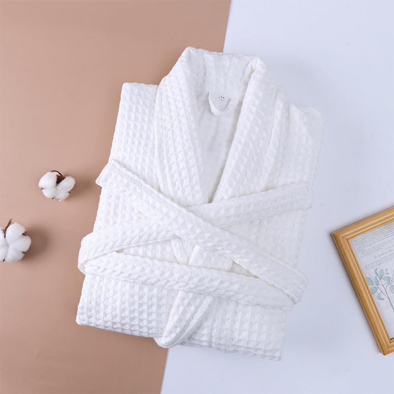 Cotton Waffle Bathrobe - StuffedHome