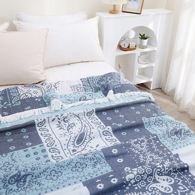 Jacquard Throw Blanket 90"x98" - StuffedHome