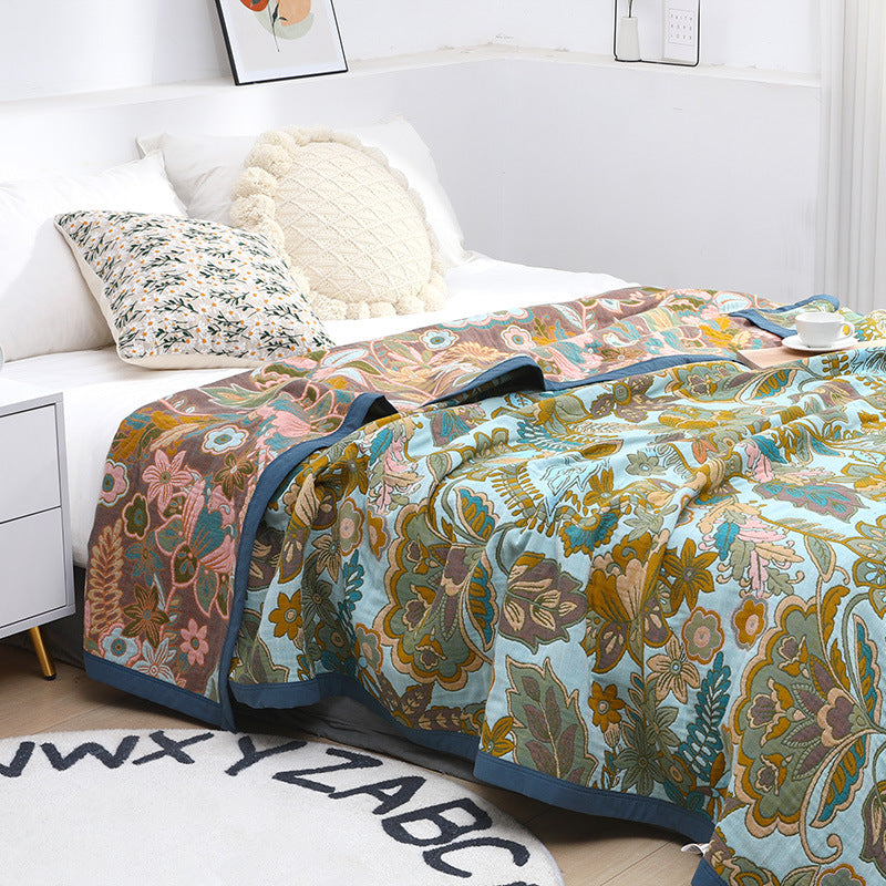 Vintage Floral Throw Blanket - StuffedHome