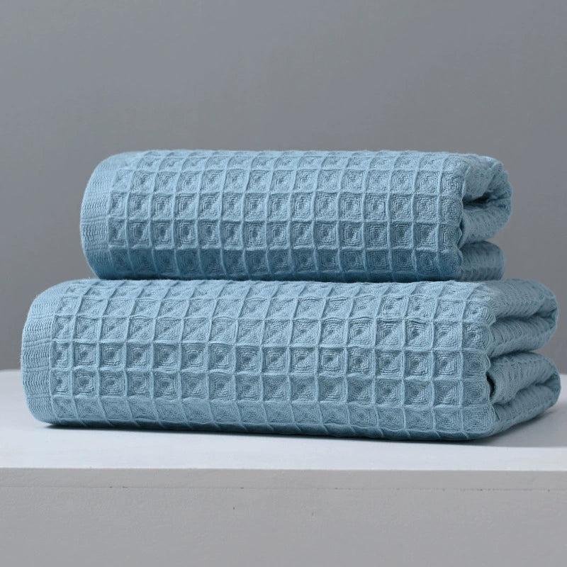 Waffle Weave Bath Towel Set - StuffedHome