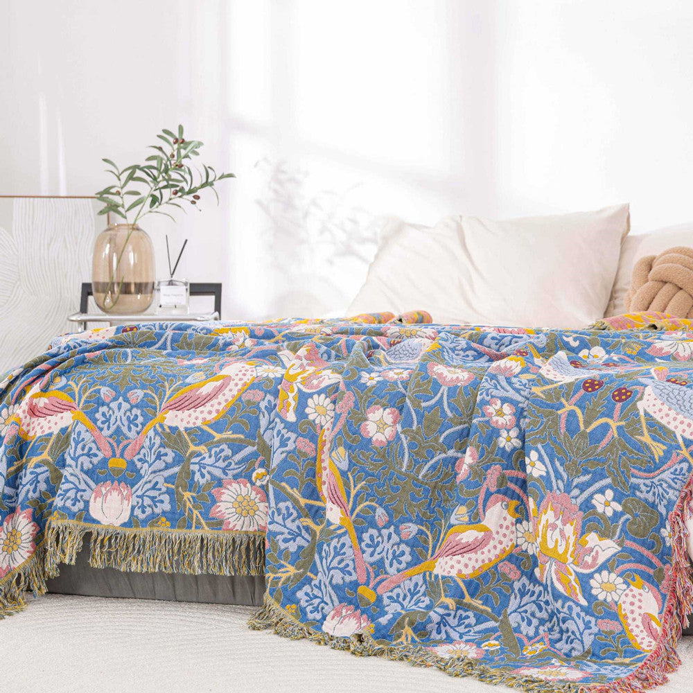 Boho Woven Throw Blanket - StuffedHome