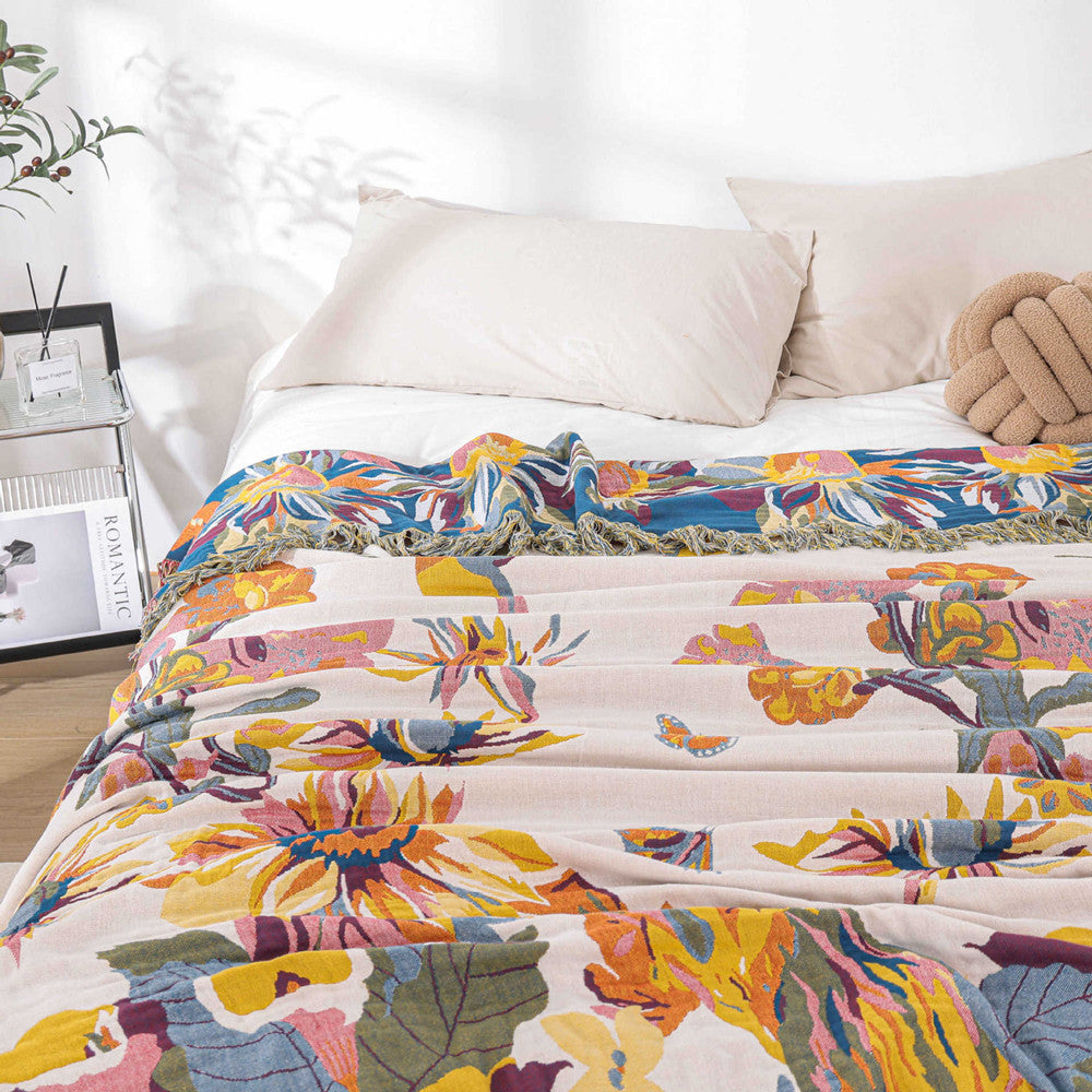 Boho Woven Throw Blanket - StuffedHome