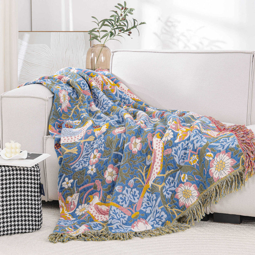 Boho Woven Throw Blanket - StuffedHome