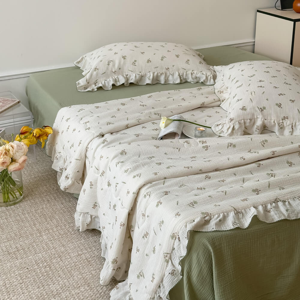 Cotton Comforter Set Twin - StuffedHome
