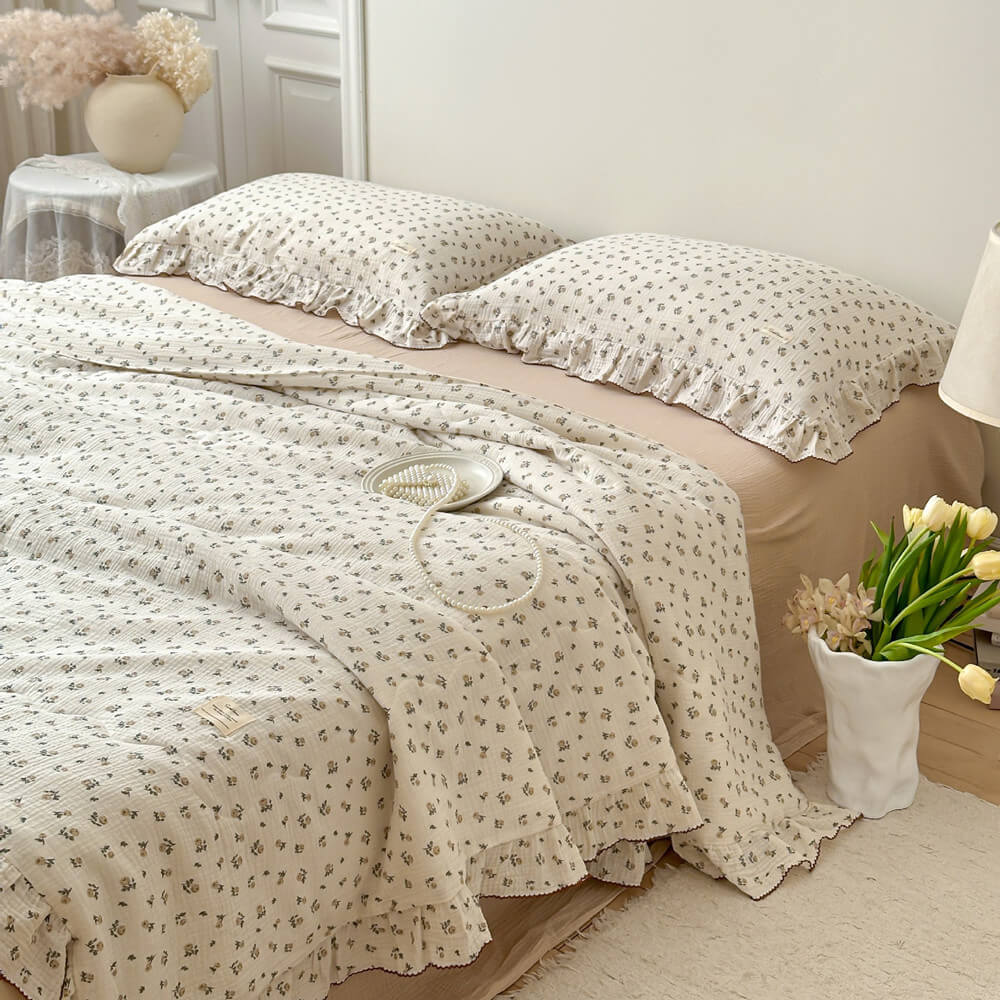 Cotton Floral Comforter Set - StuffedHome