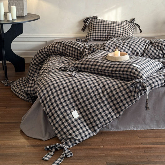Cotton Gingham Duvet Cover - StuffedHome