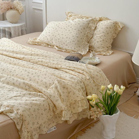 Cotton Reversible Quilt Set - StuffedHome