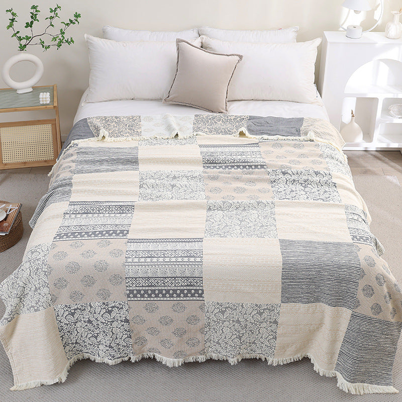 Cotton Throw Blanket for Bed - StuffedHome
