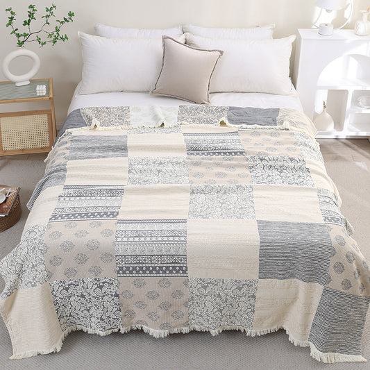 Cotton Throw Blanket for Bed - StuffedHome
