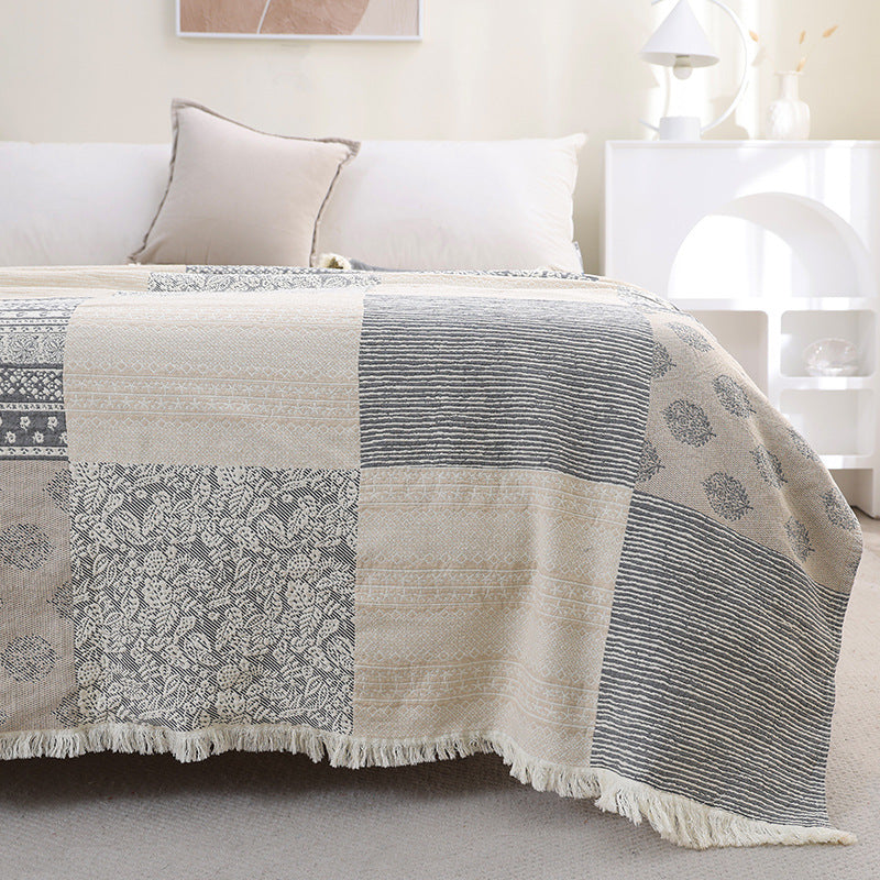 Cotton Throw Blanket for Bed - StuffedHome