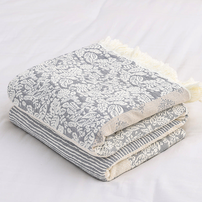 Cotton Throw Blanket for Bed - StuffedHome