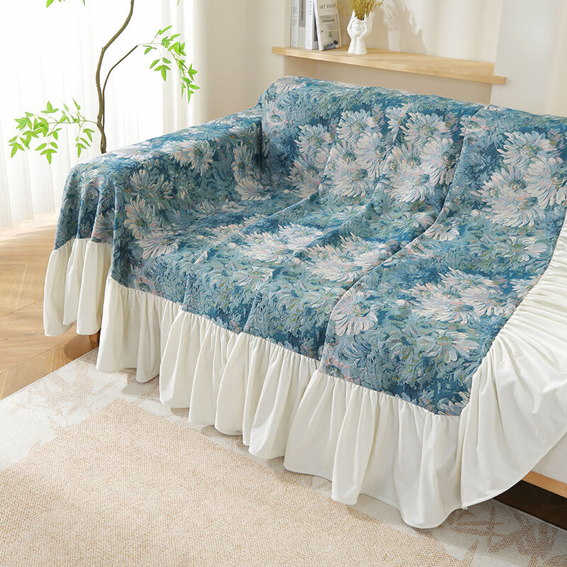 Vintage Floral Sofa Slipcover - StuffedHome