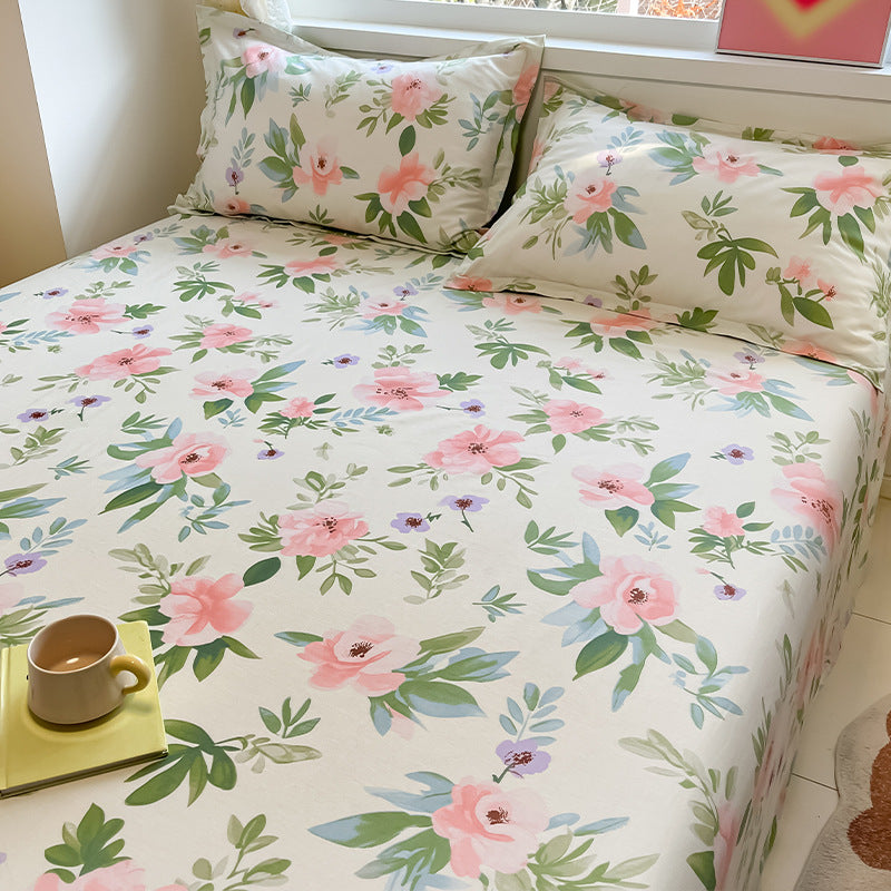 Floral Fitted Bed Sheet - StuffedHome