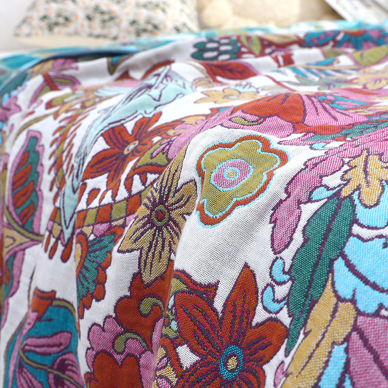 Vintage Floral Throw Blanket - StuffedHome