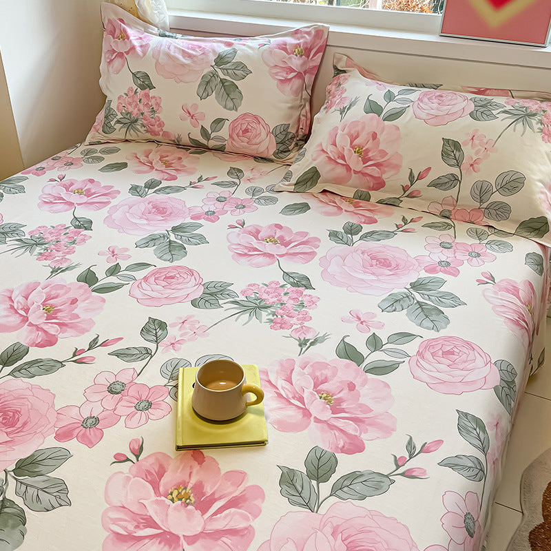 Floral Fitted Bed Sheet - StuffedHome