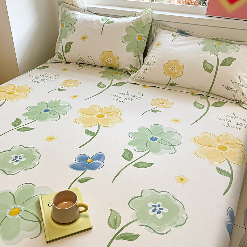 Floral Fitted Bed Sheet - StuffedHome