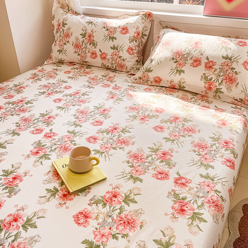 Floral Fitted Bed Sheet - StuffedHome