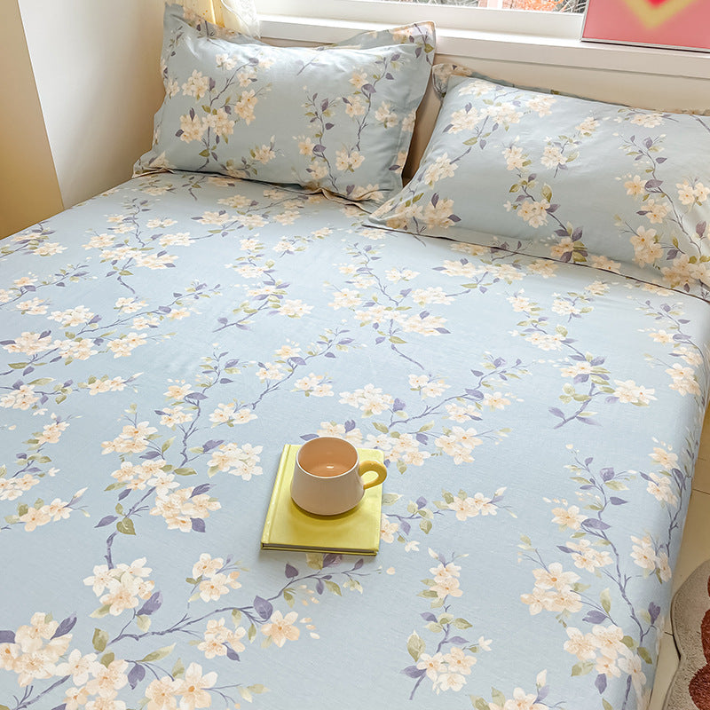 Floral Fitted Bed Sheet - StuffedHome