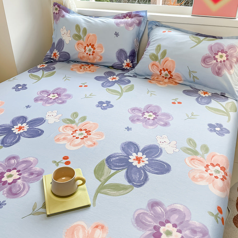 Floral Fitted Bed Sheet - StuffedHome