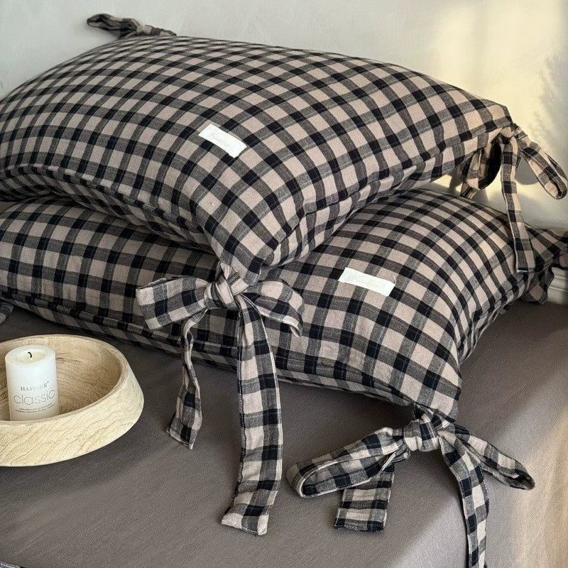 Cotton Gingham Duvet Cover - StuffedHome