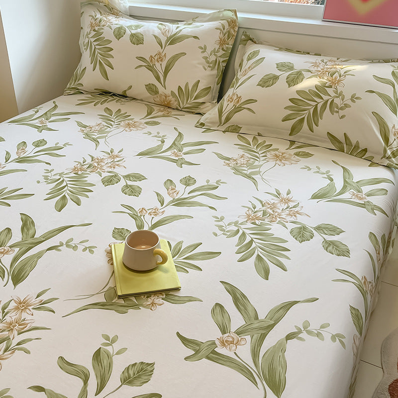 Floral Fitted Bed Sheet - StuffedHome