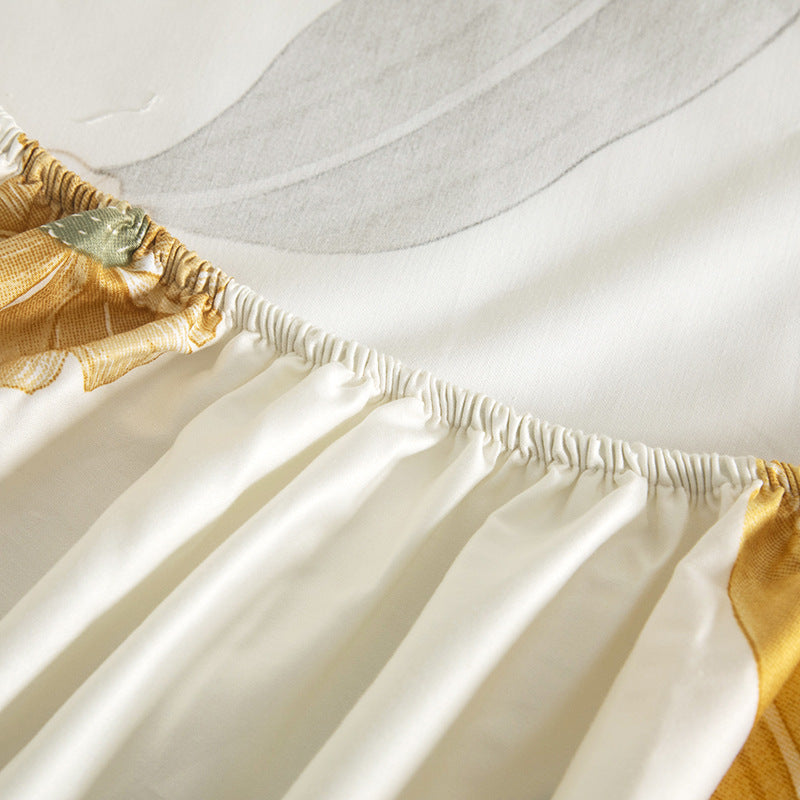 Percale Cotton Fitted Sheet - StuffedHome