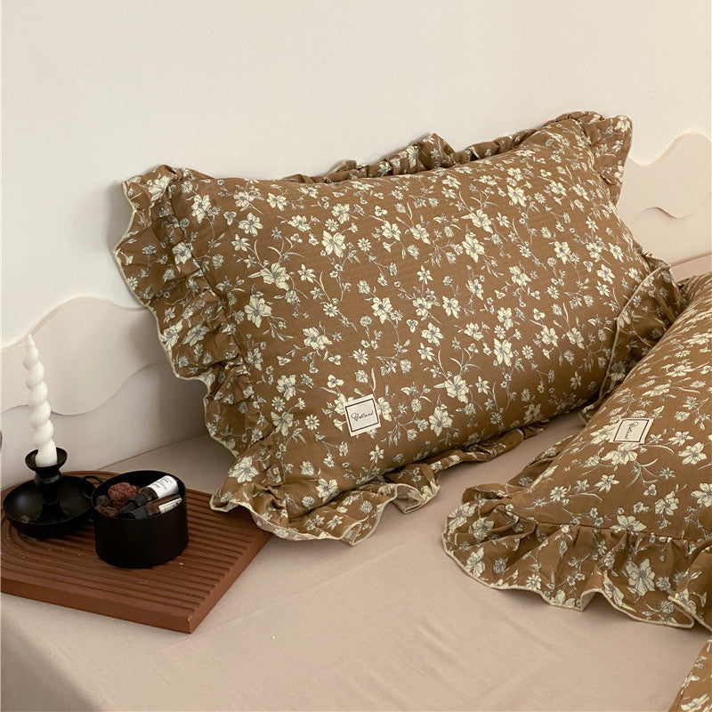 Earth Tone Floral Bedding Set - StuffedHome