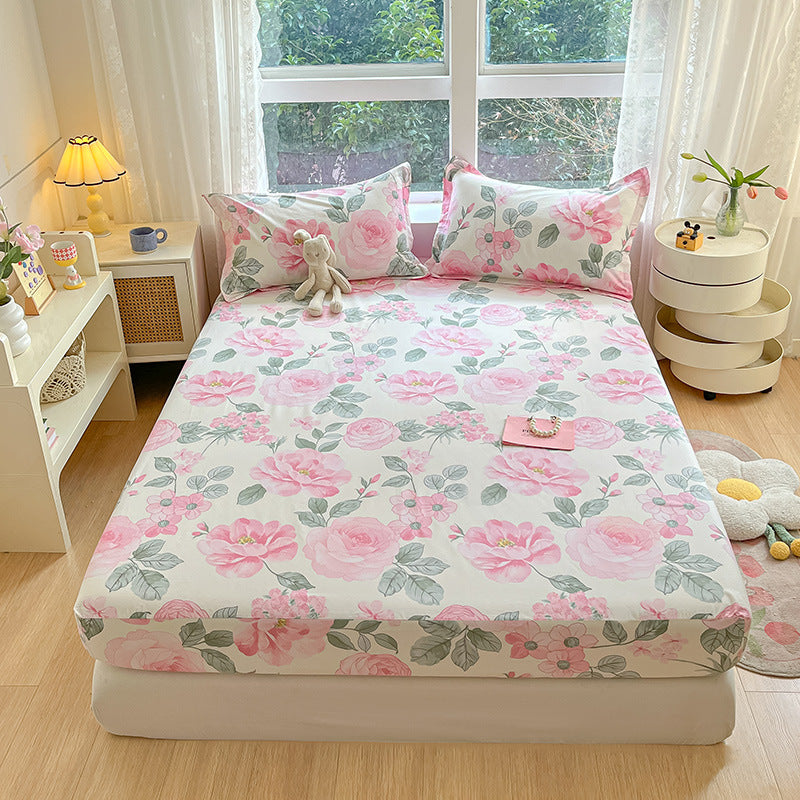 Floral Fitted Bed Sheet - StuffedHome