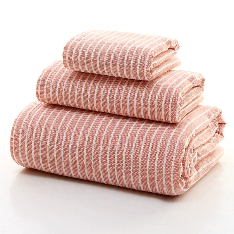 Striped Bath Towel Set - StuffedHome