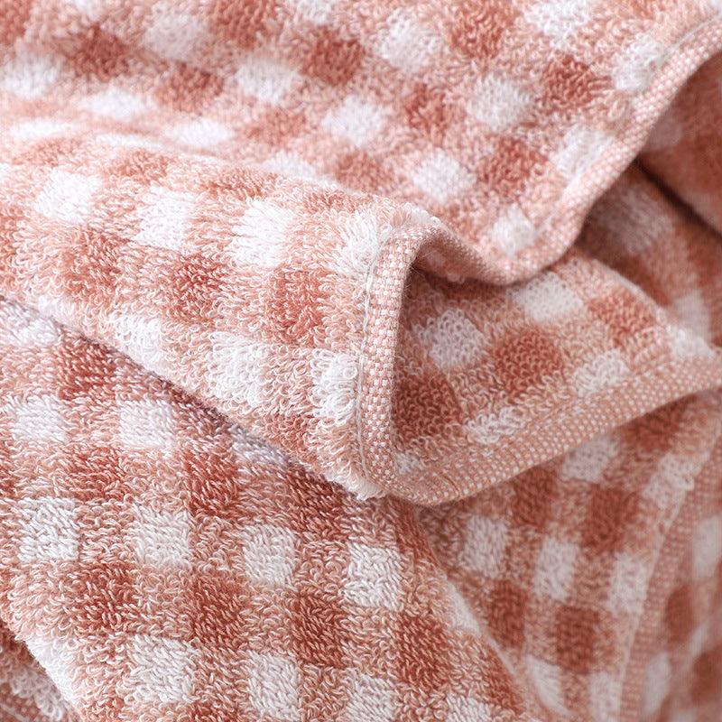 Plaid Pure Cotton Towel Sets - StuffedHome
