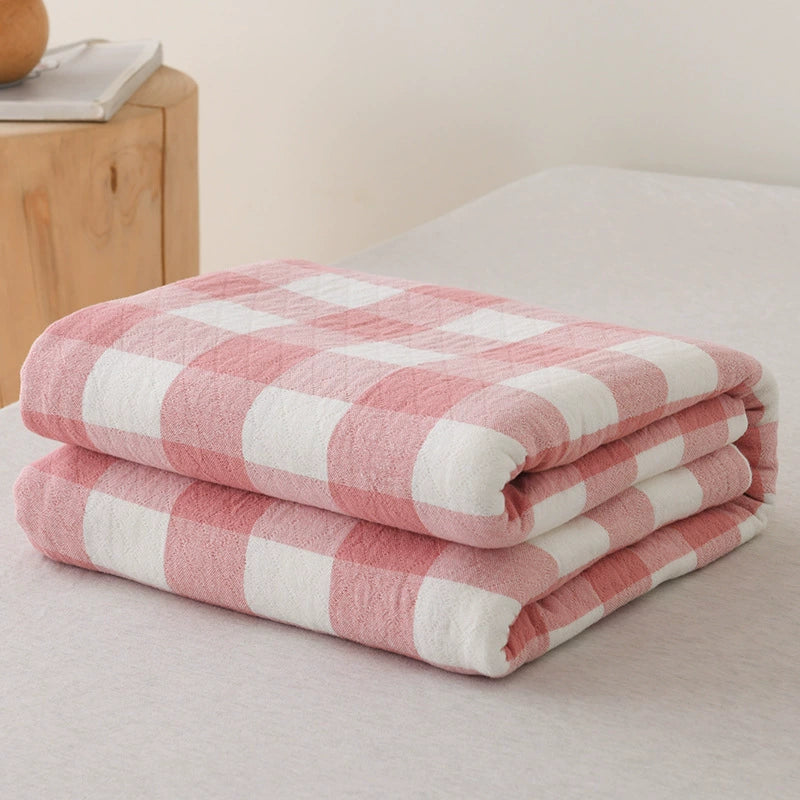 plaid blanket Red