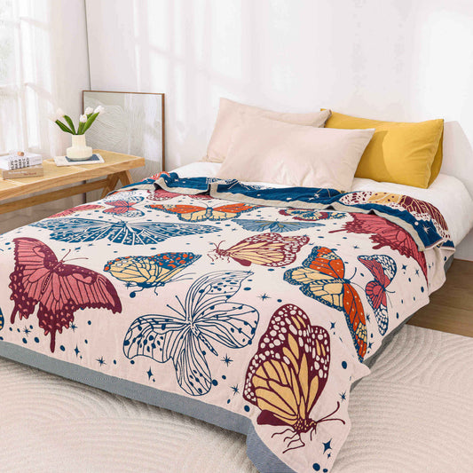 Queen Size Butterfly Bed Blanket - StuffedHome