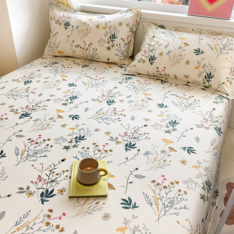 Floral Fitted Bed Sheet - StuffedHome