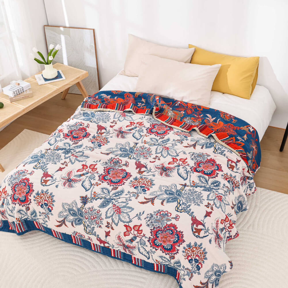 Summer Cotton Throw Blanket - StuffedHome