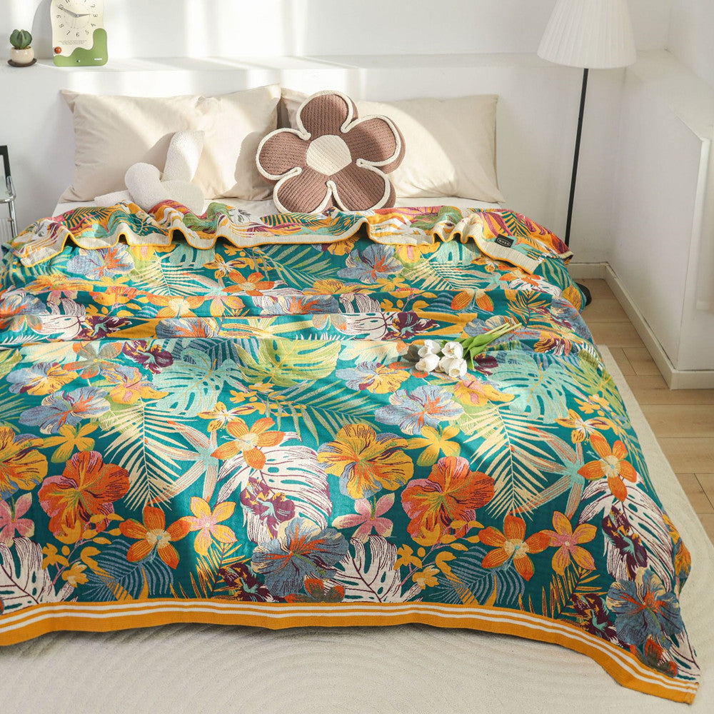 Tropical Paradise Throw Blanket – Sofa & Bed Accent