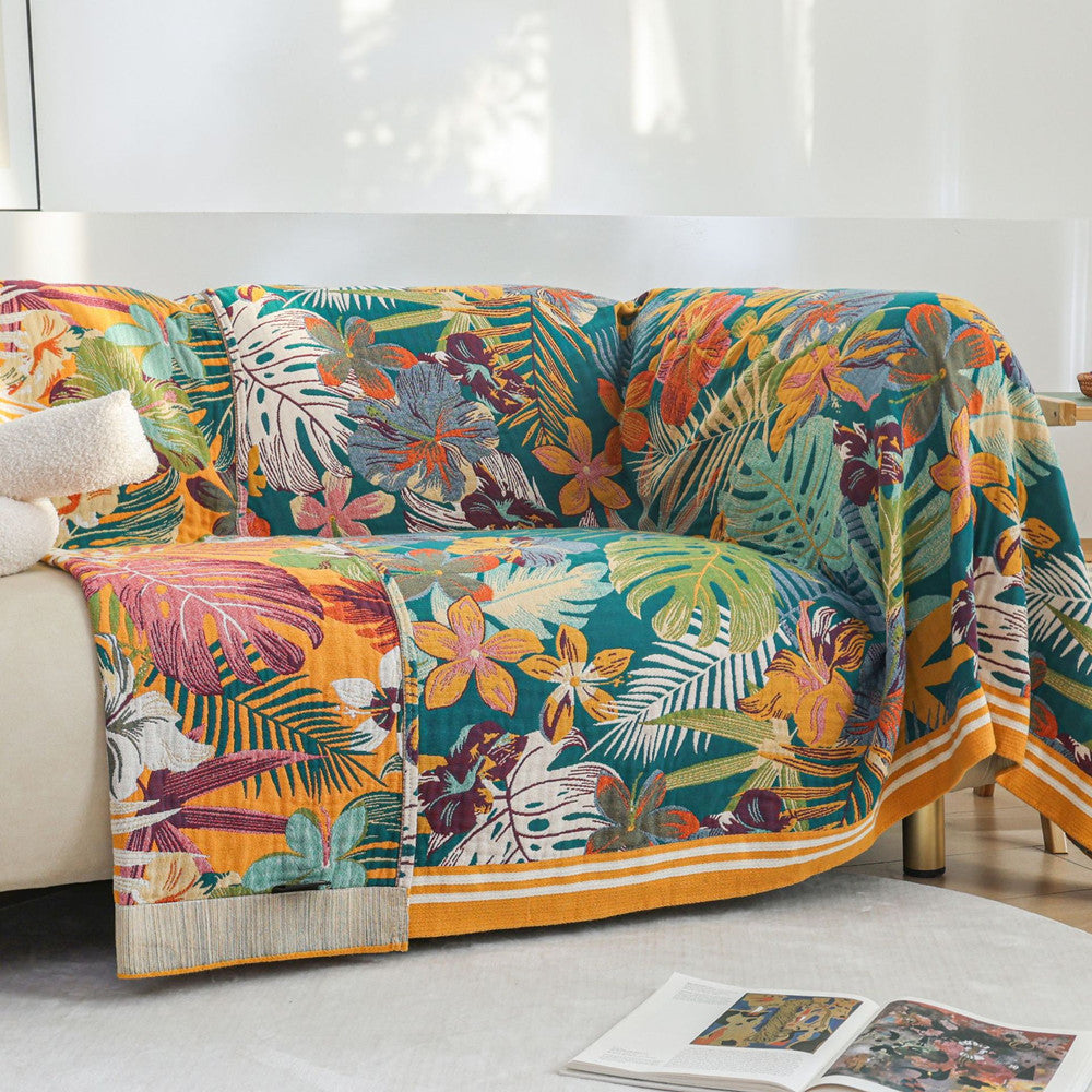 Tropical Paradise Throw Blanket – Sofa & Bed Accent
