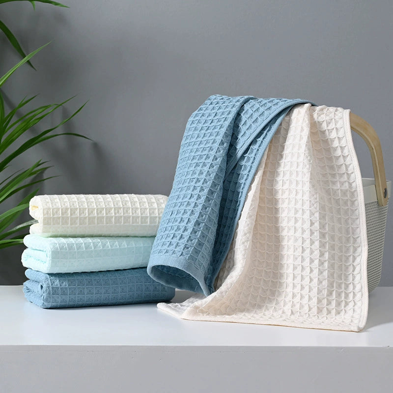 Waffle Weave Bath Towel Set - StuffedHome